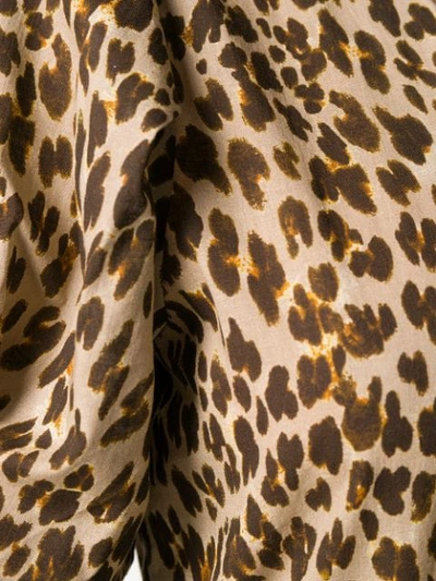 Shop Andamane Leopard Print Midi Dress In Brown