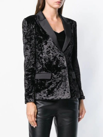 Shop Aniye By Fitted Velour Jacket - Black