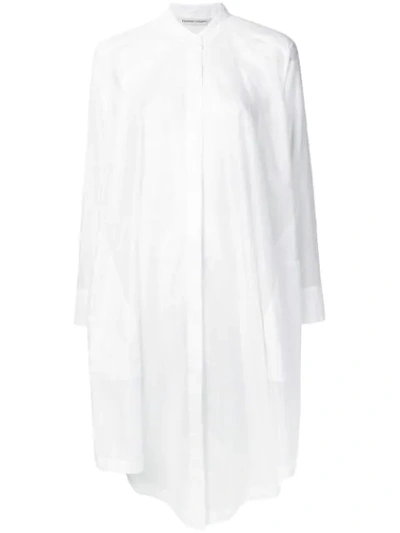Shop Tsumori Chisato Oversized Flared Shirt In White