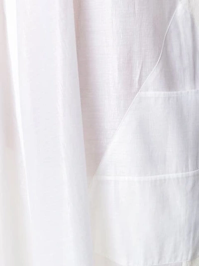 Shop Tsumori Chisato Oversized Flared Shirt In White