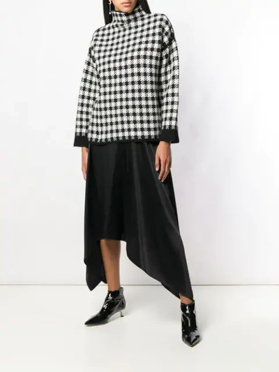Shop Dagmar Helena Checked Sweater - Black