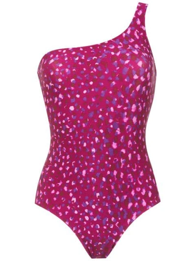 Shop Adriana Degreas Pomegranate Swimsuit In Pink