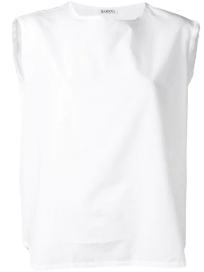Shop Barena Venezia Boxy Fit Vest In White