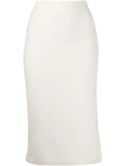 TOM FORD FITTED MIDI SKIRT - 白色