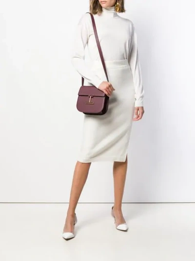 Shop Tom Ford Fitted Midi Skirt - White