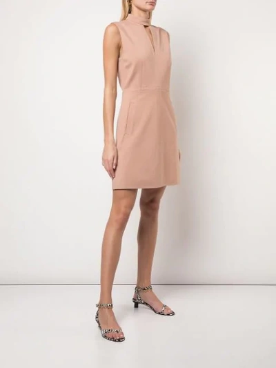 Shop Tibi A-line Mini Dress In Brown