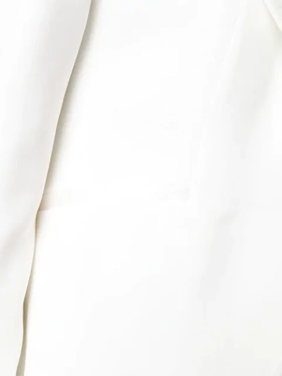 Shop Emporio Armani Tailored Blazer Jacket In White