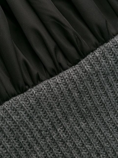PRADA JUMPER PANELLED DRESS - 黑色