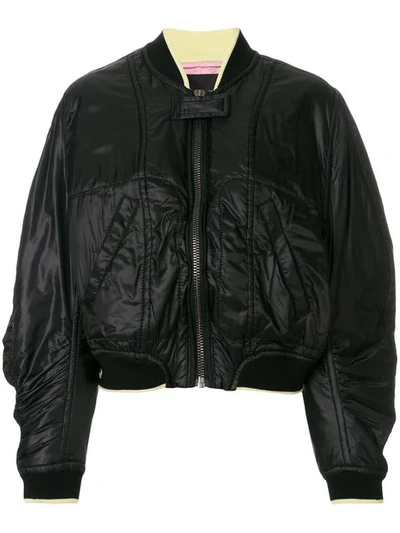 Shop Haider Ackermann Oversized Bomber Jacket In Black