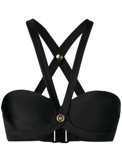 Shop Versace 'medusa' Push-up-bh - Schwarz In Black