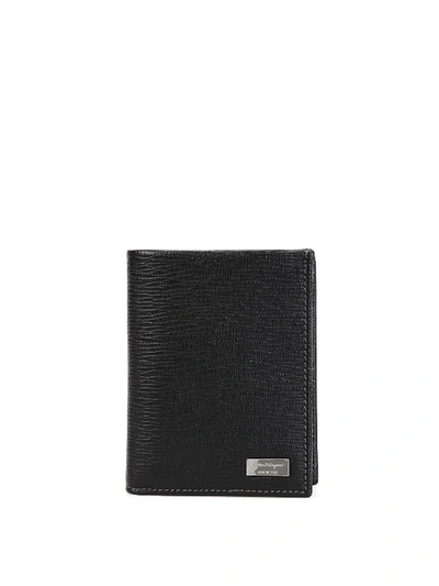 Shop Ferragamo Small Leather Wallet In Black