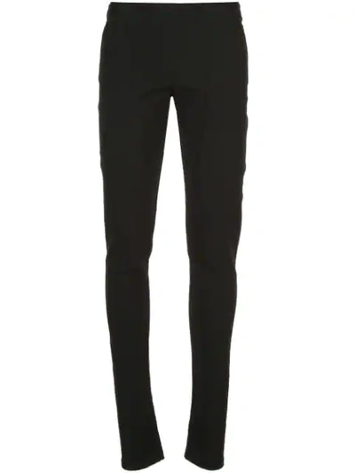 Shop Rick Owens Skinny Trousers In Black