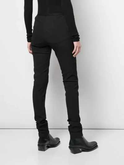 Shop Rick Owens Skinny Trousers In Black