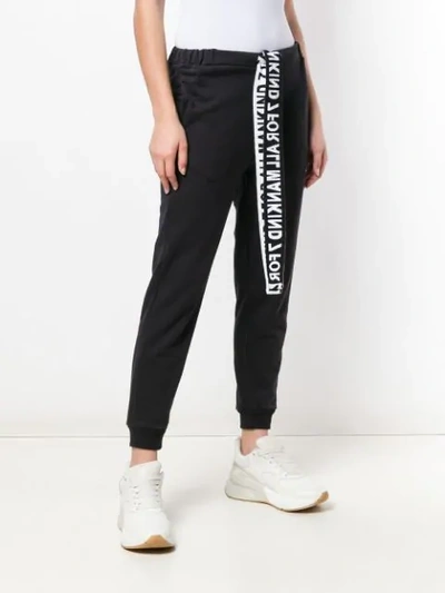 Shop 7 For All Mankind Logo Detail Track Pants In Black