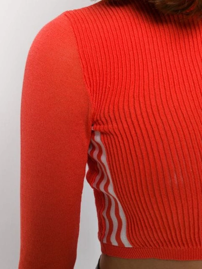 Shop Adidas Originals Gerippter Cropped-pullover In Pink