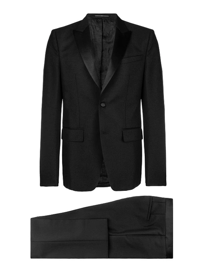 Shop Givenchy Black Wool And Mohair Refined Tuxedo