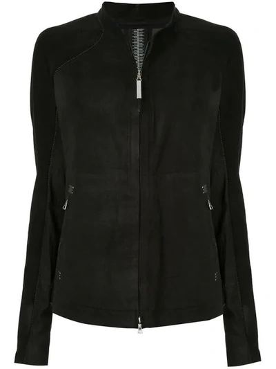 Shop Isaac Sellam Experience Zipped Fitted Jacket In Black