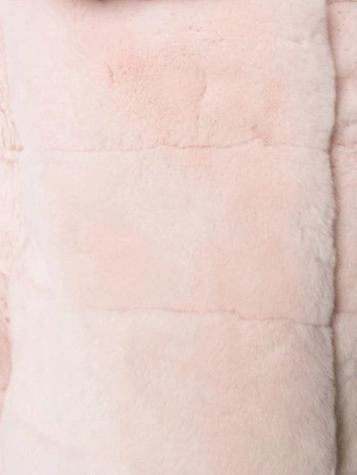 Shop Liska Tubular Neck Coat In Pink