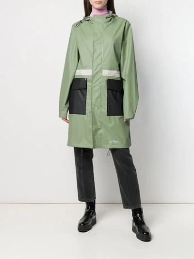 Shop Stutterheim Holma Print Lightweight Raincoat In Green