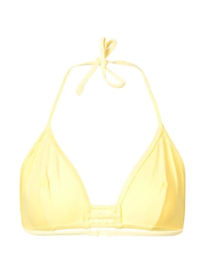 Shop Eres Lumi Triangle Bikini Top In Yellow