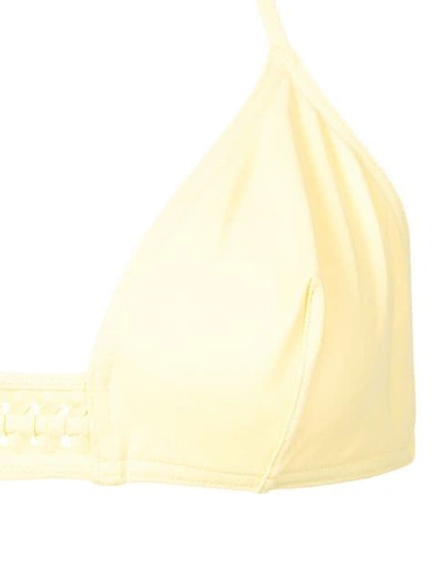 Shop Eres Lumi Triangle Bikini Top In Yellow