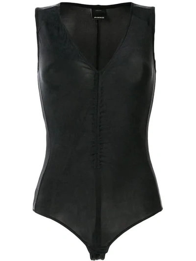 Shop Pinko Valentina Bodysuit In Black