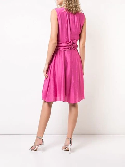 Shop Josie Natori Knot Tie Dress In Pink