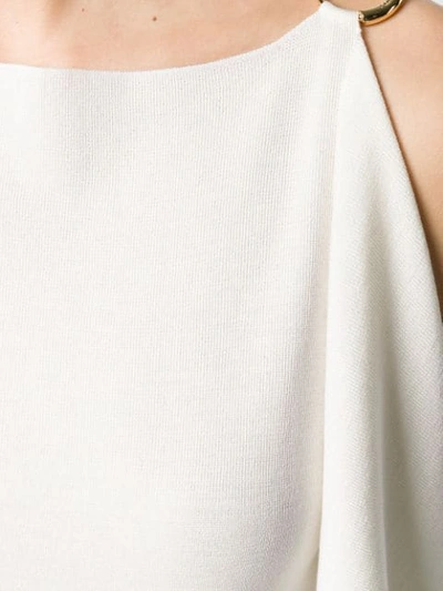 CHLOÉ DRAPE VEST TOP - 白色