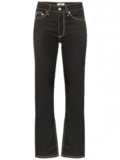 Shop Eytys Cypress Cali High-waisted Jeans In Black