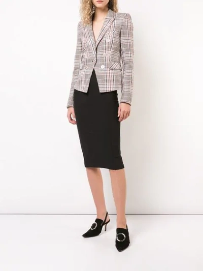 Shop Veronica Beard Piped Pencil Skirt In Black