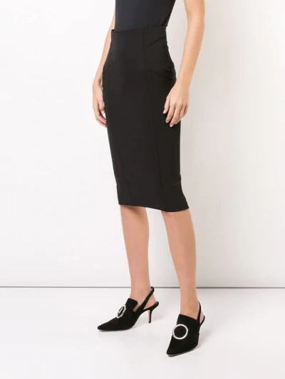 Shop Veronica Beard Piped Pencil Skirt In Black