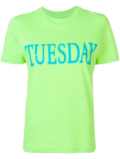 Shop Alberta Ferretti Tuesday T-shirt In Green