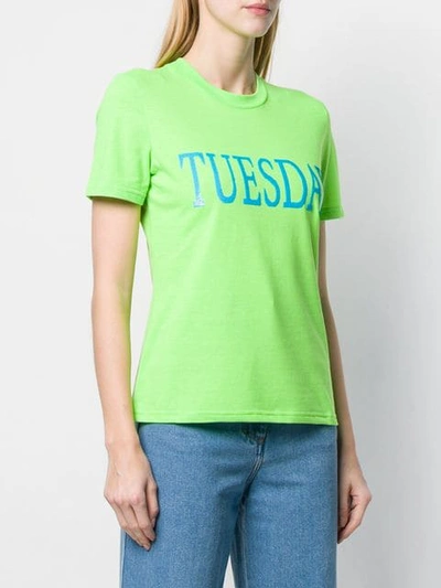 Shop Alberta Ferretti Tuesday T-shirt In Green