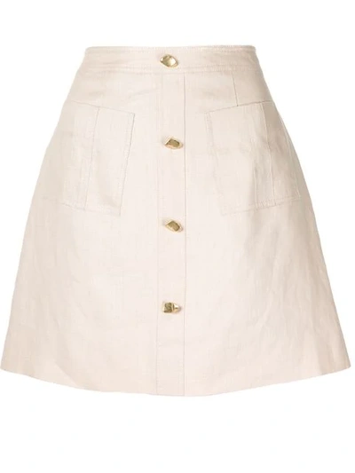 Shop Aje Tilberg Mini Skirt In Neutrals