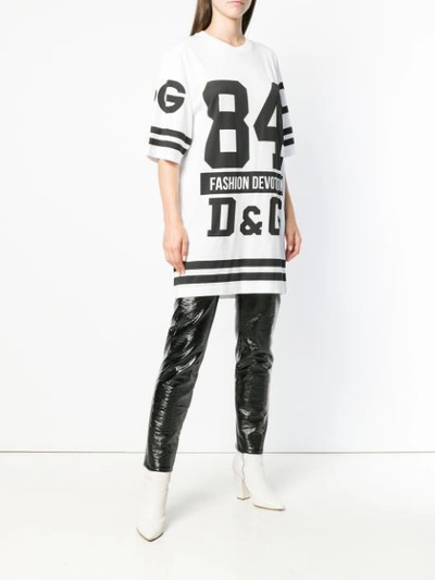 Shop Dolce & Gabbana Oversized 84 T-shirt - White