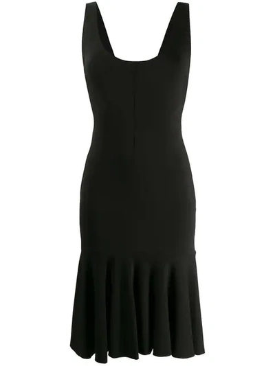 Pre-owned Dolce & Gabbana 1990's Flared Hem Dress In Black