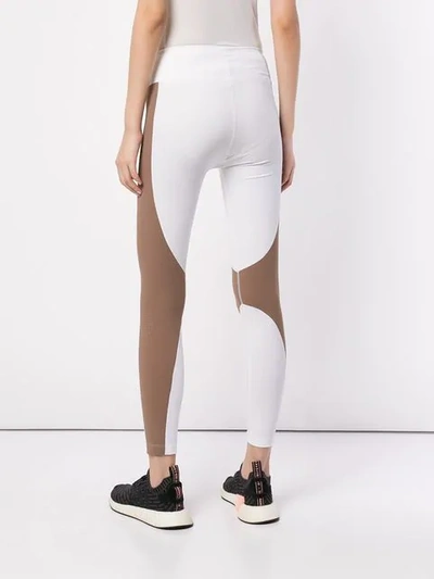 Shop Moeva Jade Panelled Leggings In White