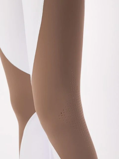 Shop Moeva Jade Panelled Leggings In White