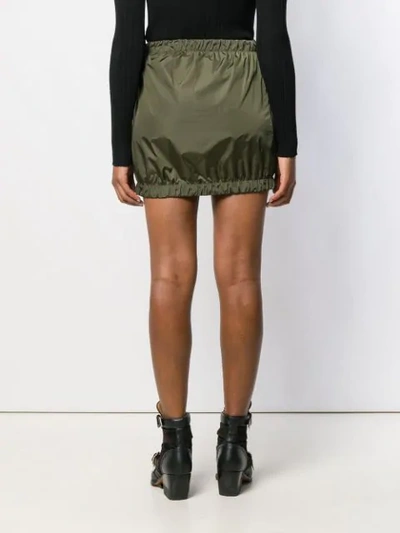 Shop Dsquared2 Elasticated Trim Skirt In Green