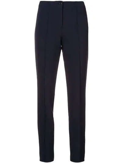 Shop Cambio Skinny Trousers In Blue