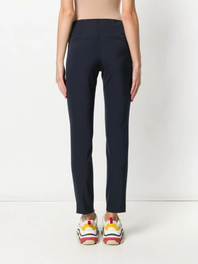Shop Cambio Skinny Trousers In Blue