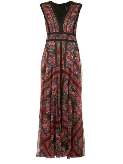 Shop Tadashi Shoji Rosewood Floral Dress