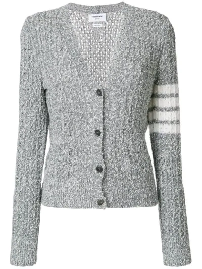 Shop Thom Browne Wool Blend V In Grey