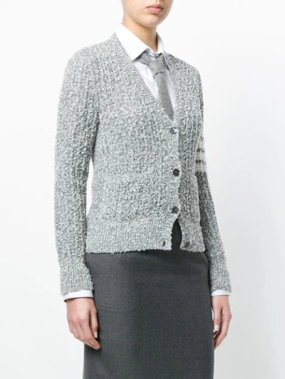 Shop Thom Browne Wool Blend V In Grey