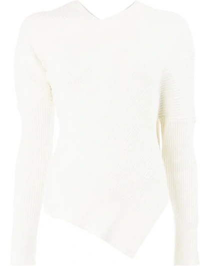 Shop Aalto Ribbed Knit Top In White