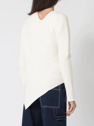 Shop Aalto Ribbed Knit Top In White