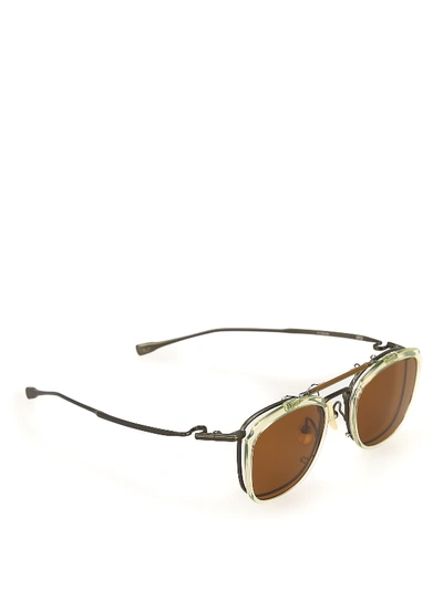 Shop 999.9 Four Nines Metallic Titanium Eyeglasses With Clip-on