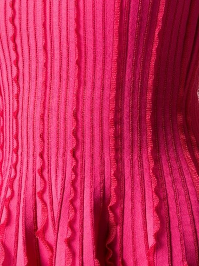 ANTONINO VALENTI RUFFLE DETAILS DRESS - 粉色