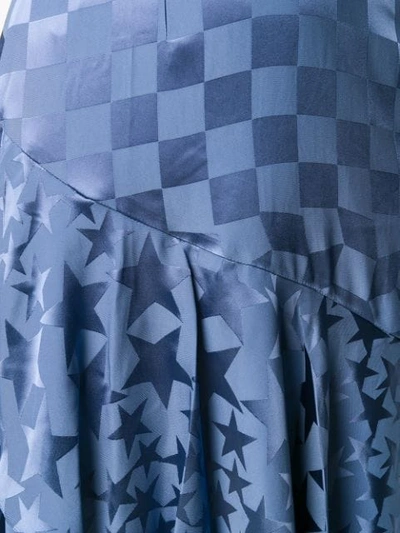 Shop Temperley London Cyndie Ruffle Dress In Blue