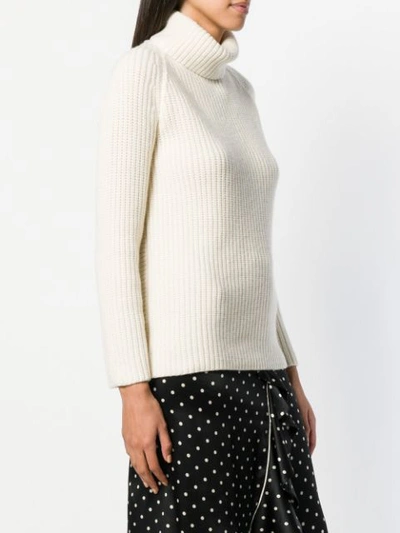 Shop Borgo Asolo Chunky Knit Jumper - White